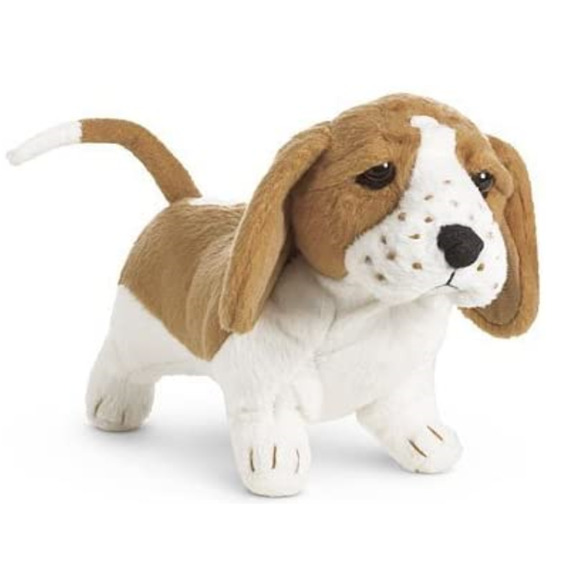 American Girl Doll KITS PET DOG "GRACE" Basset Hound Puppy Brown White + AG BAG! - Picture 3 of 6